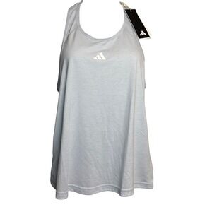 Adidas Women's Sz Small light‎ blue Training Tank Racerback Sleeveless Athletic